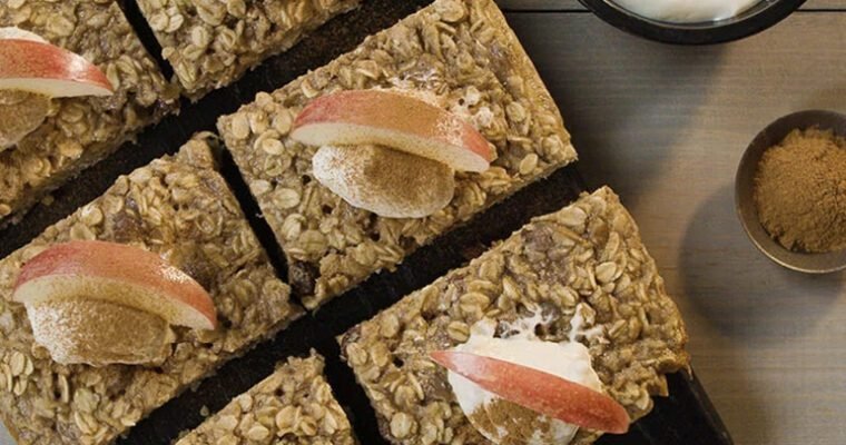 Herbalife24 -Post-Run Baked Apple & Oat Squares