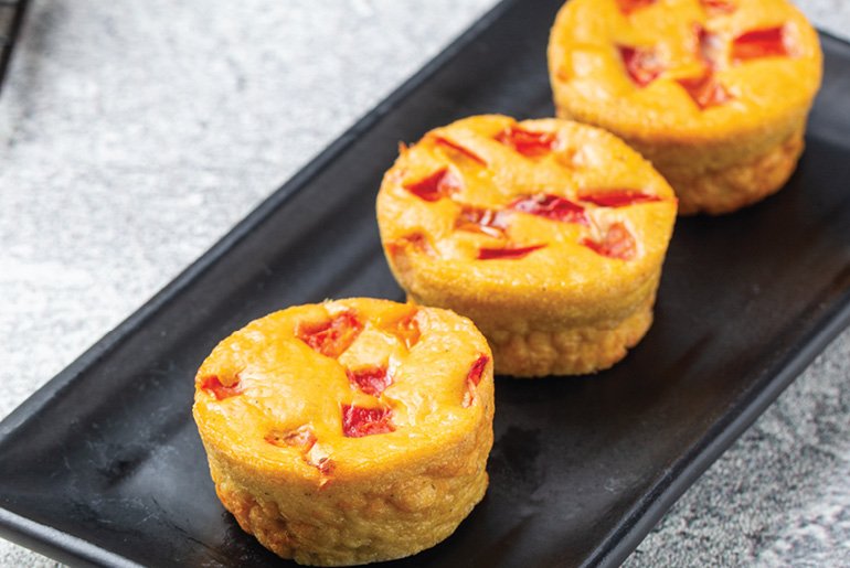 Tomato Chicken and Egg Muffins