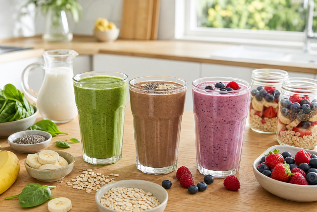 Herbalife shake meal prep ideas with healthy smoothie ingredients