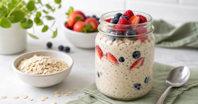 Herbalife Overnight Oats Recipe with Berries
