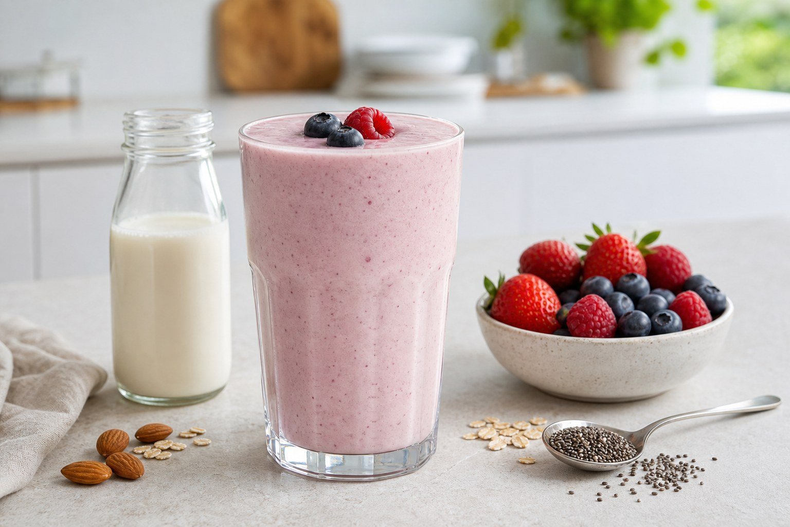 Herbalife Shake with Almond Milk: Easy Berry Recipe